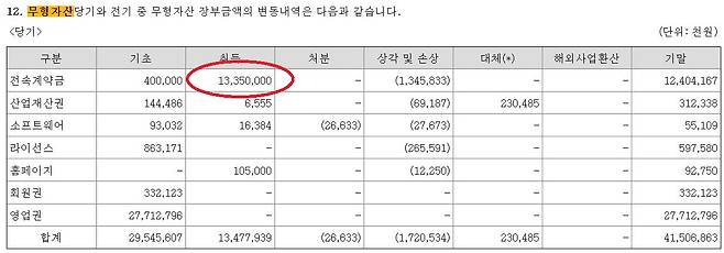 2022년 JYP 사업보고서