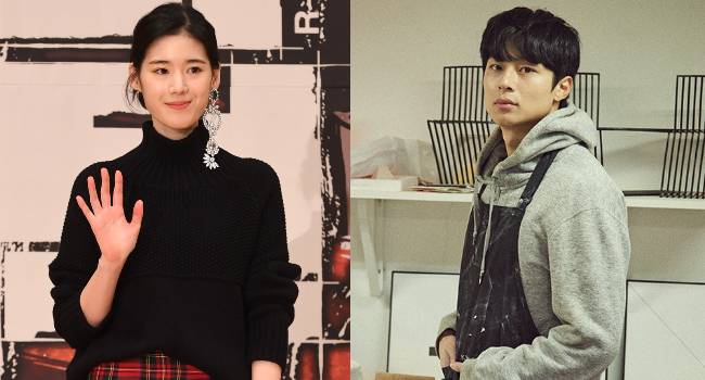 배우 정은채와 제품 디자이너 김충재. 황진환 기자, 스피커 공식 홈페이지 캡처