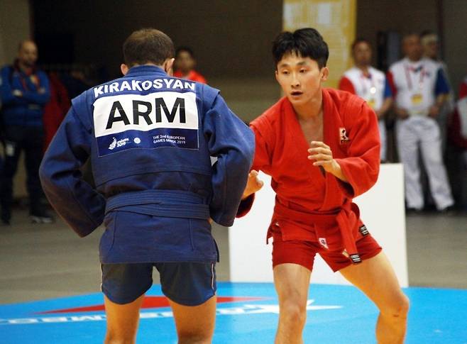 삼보 국가대표 시절 신재용(오른쪽) 후보 [신재용 후보 제공. 재판매 및 DB 금지]