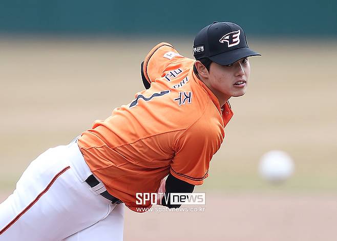 ▲ 문동주는 팀 코리아 소속으로 샌디에이고 파드리스와 경기에 선발 등판해 2이닝을 던졌다. ⓒ곽혜미 기자