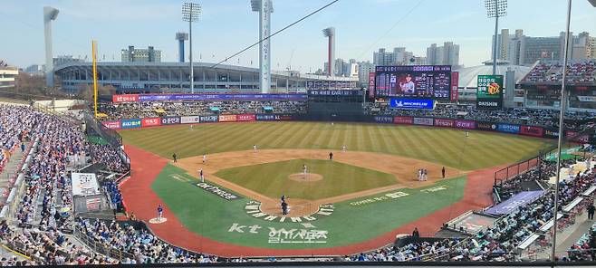 24일 수원 KT위즈파크. 수원=윤승재 기자