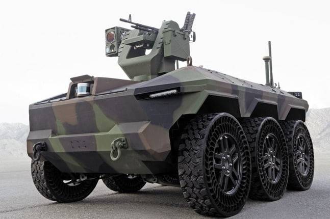 현대로템의 다목적 무인차량 'HR 셰르파' / 현대로템