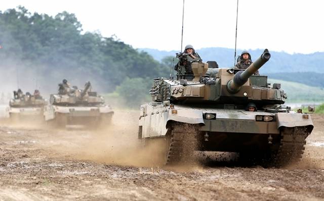기동 중인 K2흑표 전차. 사진 제공=현대로