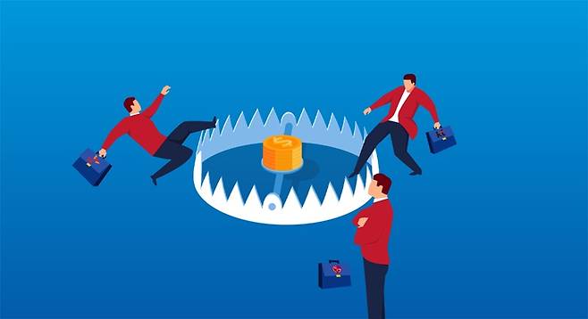 이동통신3사가 죄수의 딜레마에 빠졌다.[일러스트=게티이미지뱅크, 더스쿠프 포토]