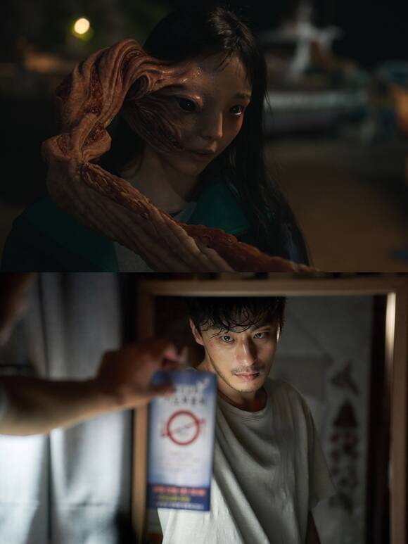 배우 전소니(위)와 구교환이 넷플릭스 새 오리지널 시리즈 '기생수: 더 그레이'로 호흡을 맞춘다. /넷플릭스