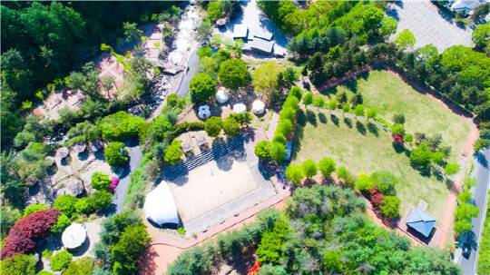 단양군 소백산 국립공원에 자리잡고 있는 다리안관광지 전경. 사진=단양군 제공