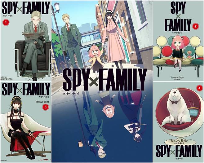 애니메이션 '스파이 패밀리' 1기 포스터와 만화 '스파이 패밀리' 표지. 애니플러스, 알라딘 제공