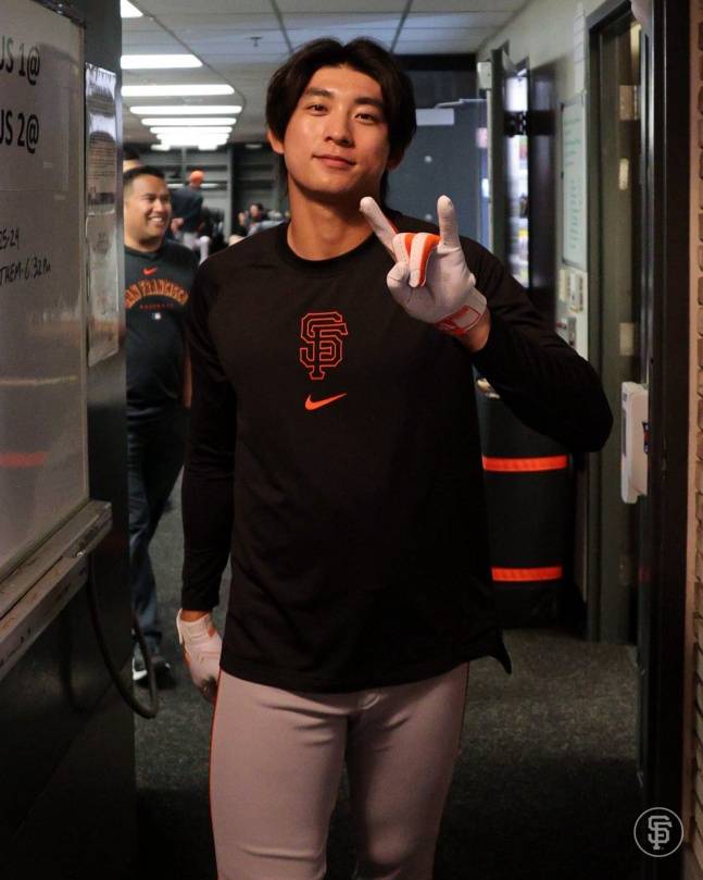 이정후. /사진=샌프란시스코 자이언츠 구단 공식 SNS