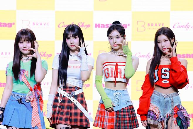 캔디샵. 유이나, 사랑, 수이, 소람(왼쪽부터). 사진 제공=브레이브엔터테인먼트