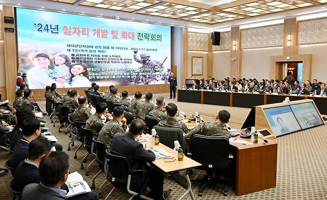 육군 2024 일자리 개발 확대전략회의 [육군 제공. 재판매 및 DB 금지]