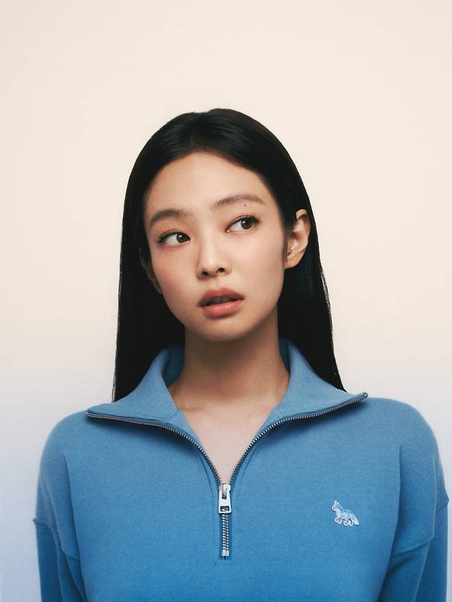 '메종키츠네' 베이비 폭스 컬렉션의 크리에이티브 뮤즈로 참여한 제니/ 삼성물산 패션부문 제공