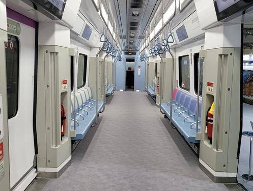 [서울=뉴시스] 30일 개통하는 GTX-A 열차 내부 모습. (사진=국토교통부 제공) 2024.03.29. photo@newsis.com  *재판매 및 DB 금지