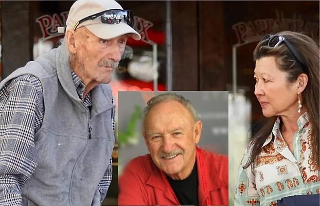 진 해크만과 그의 아내 [사진출처=뉴욕포스트, 온라인커뮤니티 편집]