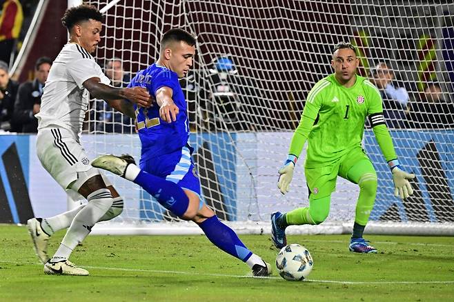 ▲ 아르헨티나 국가대표 공격수인 인테르 밀란의 라우타로 마르티네스. ⓒ연합뉴스/AFP