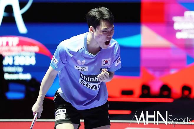 한국 남자탁구 장우진ⓒMHN스포츠 박태성 기자