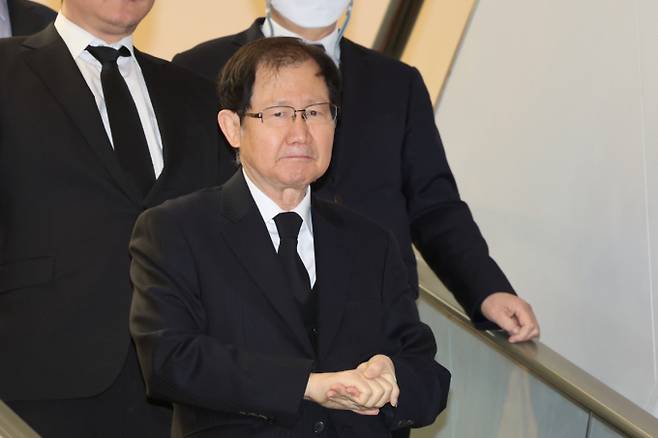 박찬구 금호석유화학 회장(사진)이 1일 조석래 효성그룹 명예회장 빈소를 방문했다. /사진=뉴스1