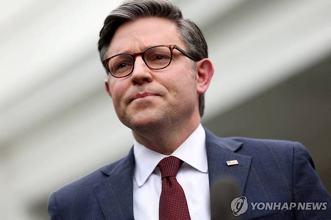 공화당 소속 마이크 존슨 미 하원 의장 [로이터 연합뉴스 자료 사진. 재판매 및 DB 금지]