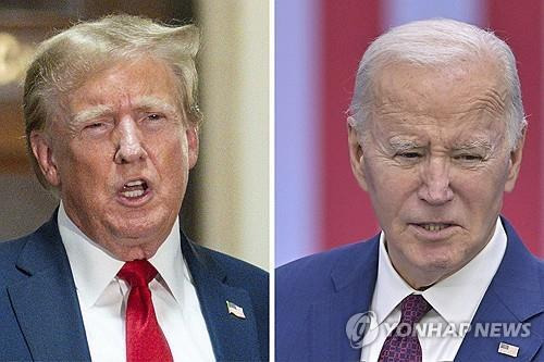 트럼프 전 미국 대통령(좌)과 바이든 미국 대통령 [AP 연합뉴스 자료사진. 재판매 및 DB 금지]