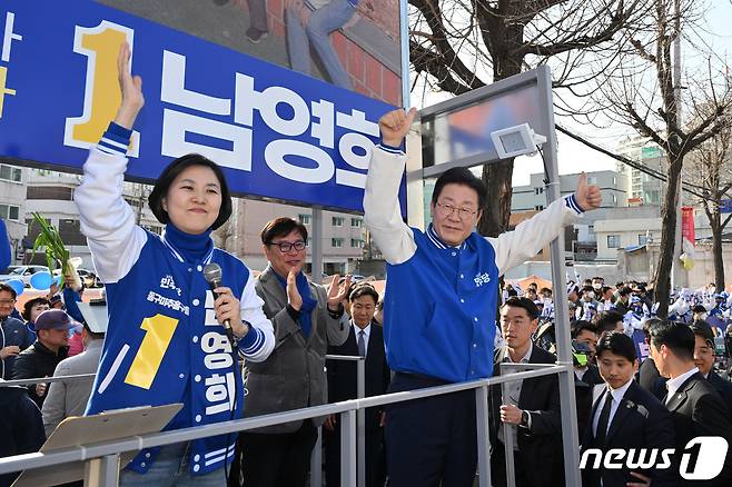 이재명 더불어민주당 대표 겸 상임공동선대위원장. 뉴스1 ⓒ News1 구윤성 기자