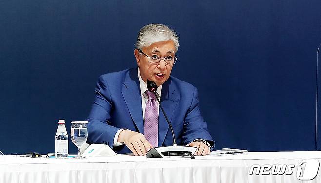 카심 조마르트 토카예프 카자흐스탄 대통령. 2021.8.17/뉴스1 ⓒ News1 박지혜 기자