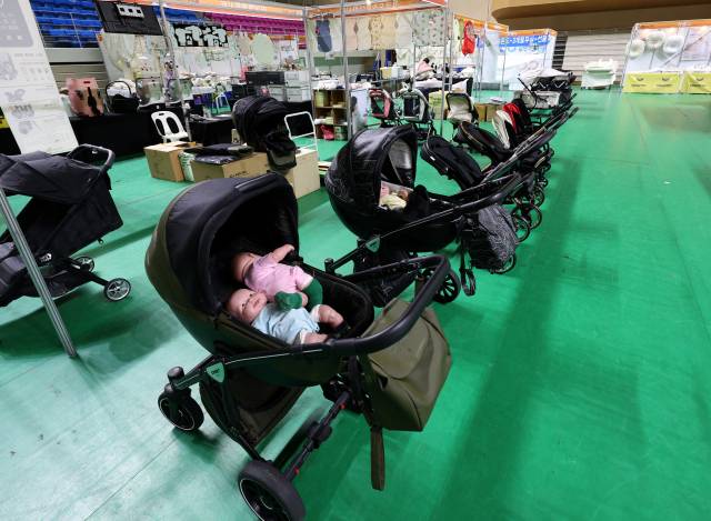 ▲한산한 '베이비 페어' 행사장(자료 사진). ⓒ연합뉴스
