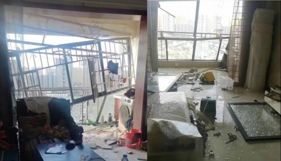 중국 남동부를 강타한 강풍과 폭우의 흔적들