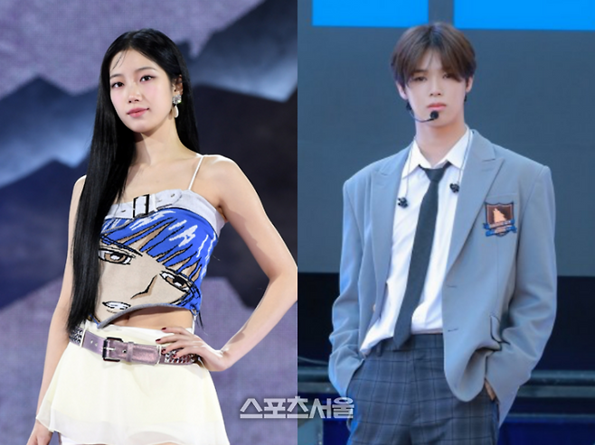 르세라핌(LE SSERAFIM) 카즈하와 앤팀(&TEAM) 케이가 열애설에 휩싸였다. 사진 | 스포츠서울 DB, 하이브