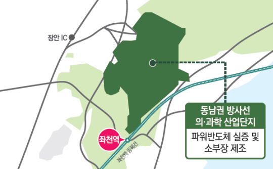 부산 전력반도체 특화단지 위치. 부산시청 제공