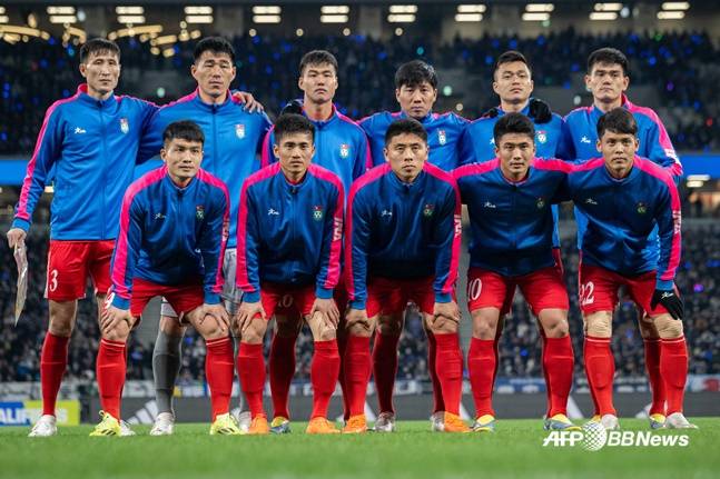 북한 축구 국가대표팀. /AFPBBNews=뉴스1