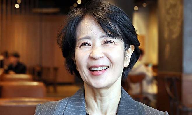 국민의미래&nbsp;최수진(56) 비례대표 3번 후보가 지난 2일 서울 여의도 국민의미래 당사 인근 카페에서 세계일보와 인터뷰를 하고 있다. 서상배 선임기자