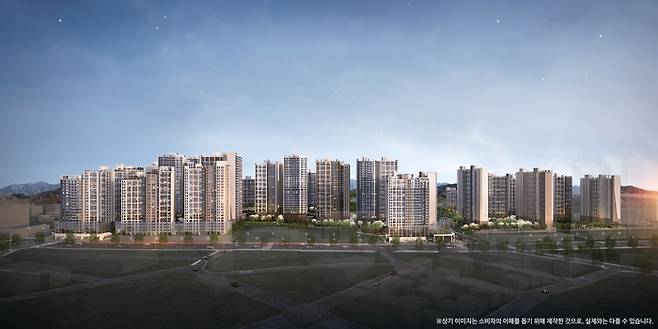 광주시 북구 운암동 ‘운암자이포레나 퍼스티체’ 투시도. [사진 = GS건설]