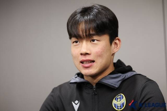 2023시즌 프로에 데뷔한 인천 유나이티드 공격수 박승호. 사진=한국프로축구연맹 제공