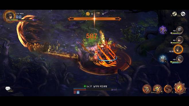 '별이되어라2'의 전투 [게임 화면 캡처]