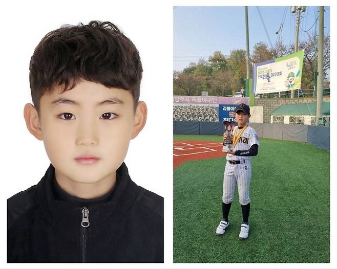 성남위례리틀야구단 소속 이서진 선수.