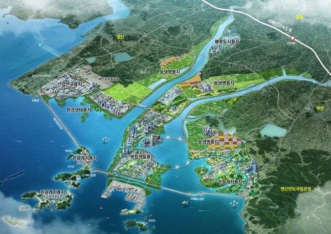 새만금 개발 조감도. /새만금개발청 제공