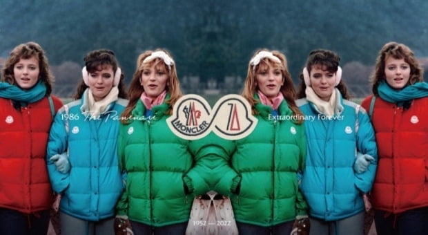 1986년 영화 <We Love Simon le Bon> 에 출연한  여배우들이 입은 몽클레르 다운 재킷  /사진=몽클레르 홈페이지