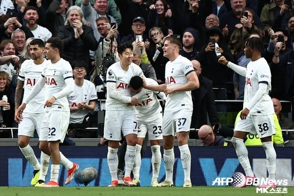 손흥민과 토트넘은 아스톤 빌라를 제치고 4위를 탈환했다.사진(런던 영국)=AFPBBNews=News1