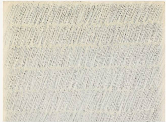 박서보, <묘법 No.46~74>, pencil and oil on hemp cloth, 37.5×45cm(8),1974.10., 추정가 1억 2000만~2억 5000만원 *재판매 및 DB 금지