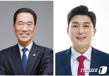 왼쪽부터 김주영 더불어민주당, 박진호 국민의힘 경기 김포갑 후보