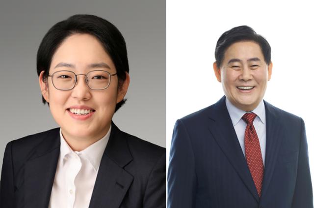 조지연(왼쪽) 국민의힘 후보와 최경환 무소속 후보. 중앙선거관리위원회 홈페이지