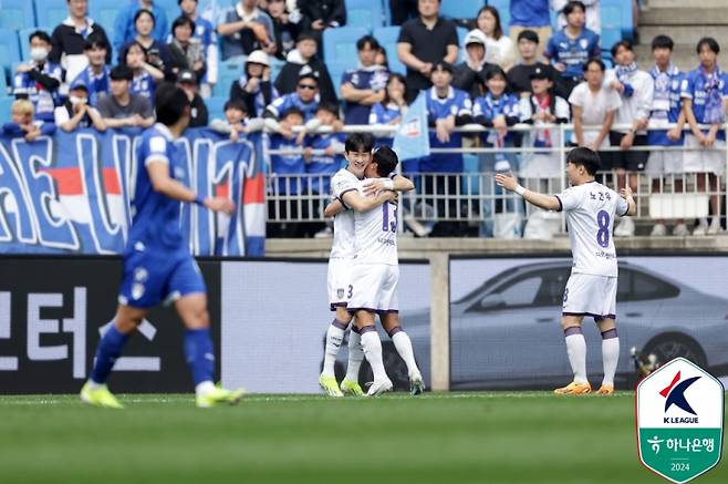 박태용이 득점 후 기뻐하는 모습. 사진=프로축구연맹