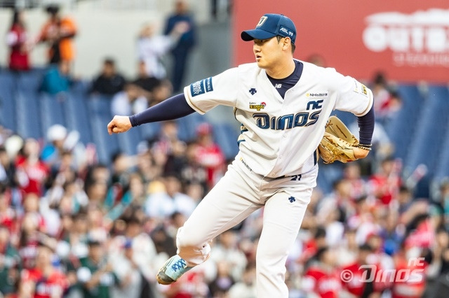 10일 창원 KT전에서 시즌 첫 승을 신고한 NC 김시훈. 사진=NC 제공