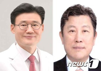 대한병원협회장 선거에 출마한 기호 1번 이상덕 후보(왼쪽)와 기호 2번 이성규 후보. (협회 제공)