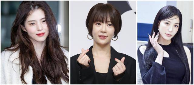 배우 한소희(왼쪽부터)와 황정음, 가수 보아. 한소희 SNS, 뉴스1, 보아 SNS
