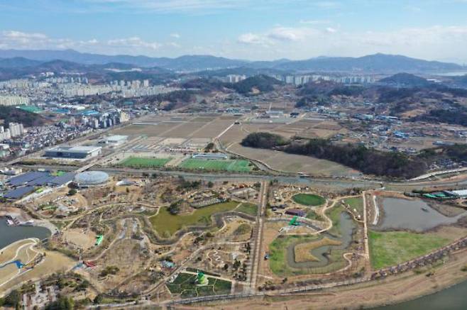 순천시 폐기물처리시설 입지로 선정된 연향들 일원. 순천시 제공