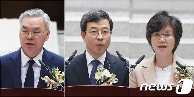 김선수(왼쪽부터), 이동원, 노정희 대법관. (뉴스1 DB) ⓒ News1 임세영 기자