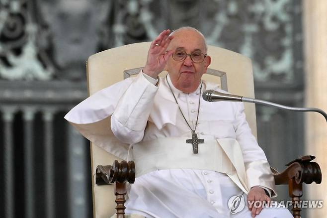 프란치스코 교황 [AFP 연합뉴스 자료 사진. 재판매 및 DB 금지]