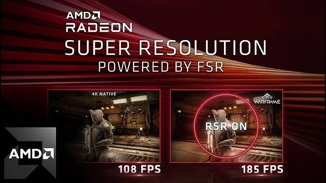 AMD도 자사 그래픽카드에서 활용할 수 있는 FSR, RSR 등 인공지능 기반 그래픽 개선 기술을 도입하고 있다. / 출처=AMD