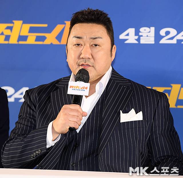 ‘범죄도시4’ 마동석이 권일용 교수의 특별출연 비하인드를 밝혔다. 사진=천정환 기자