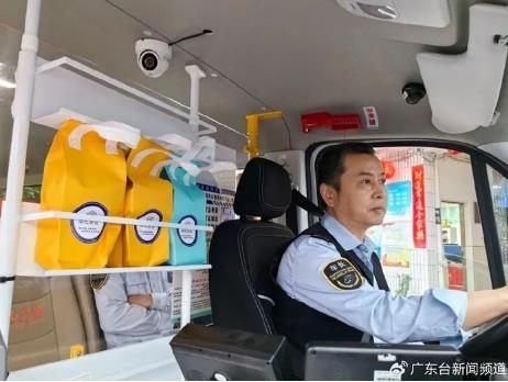중국 선전에서 시범 도입한 아침밥 배달 버스 출처=상유신문, 광동신문